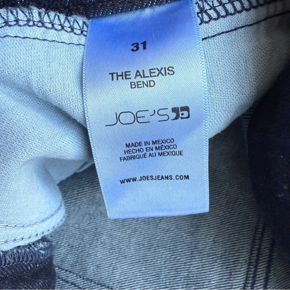 Joe's THE ALEXIS bootcut jeans size 31 with front slits dark blue - Picture 10 of 12